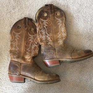 Double HH western leather boots VGUC